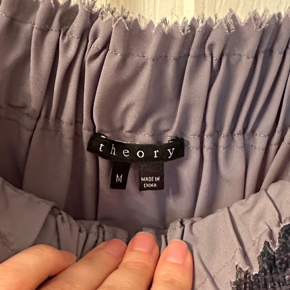 Theory Multicolor Ruffled Mini Skirt - Picture 4 of 6